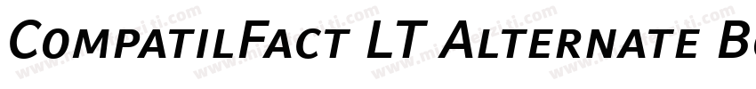 CompatilFact LT Alternate Bold Small Caps字体转换